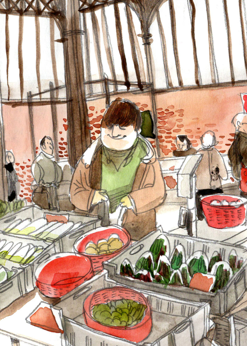 Nouveautés poster: marché de St-Joseph de Clermont-Ferrand & Fromages d'Auvergne