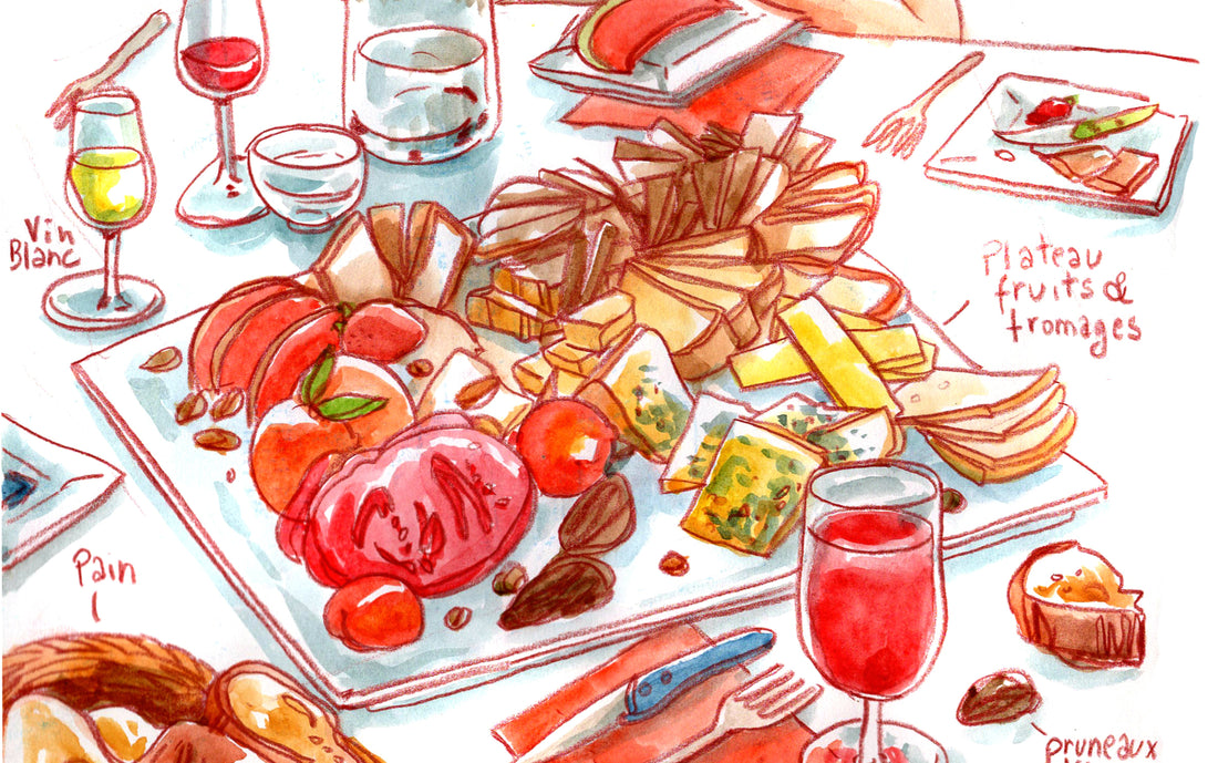 Nouveautés poster: marché de St-Joseph de Clermont-Ferrand & Fromages d'Auvergne