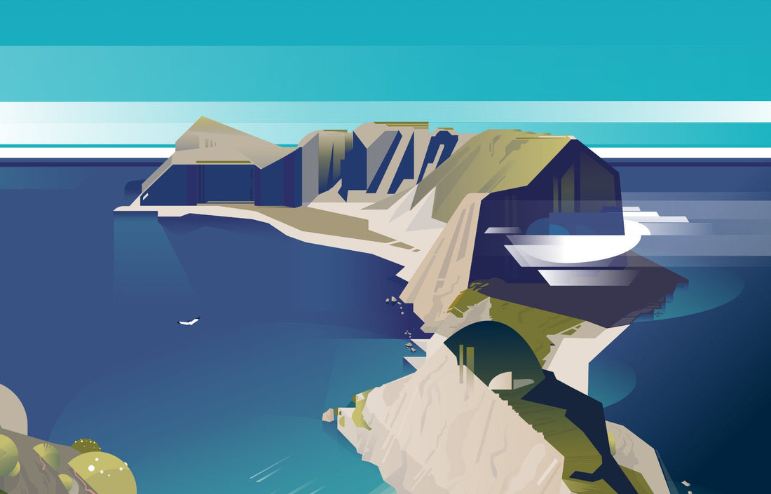 détail d'une illustration sur les iles lofoten