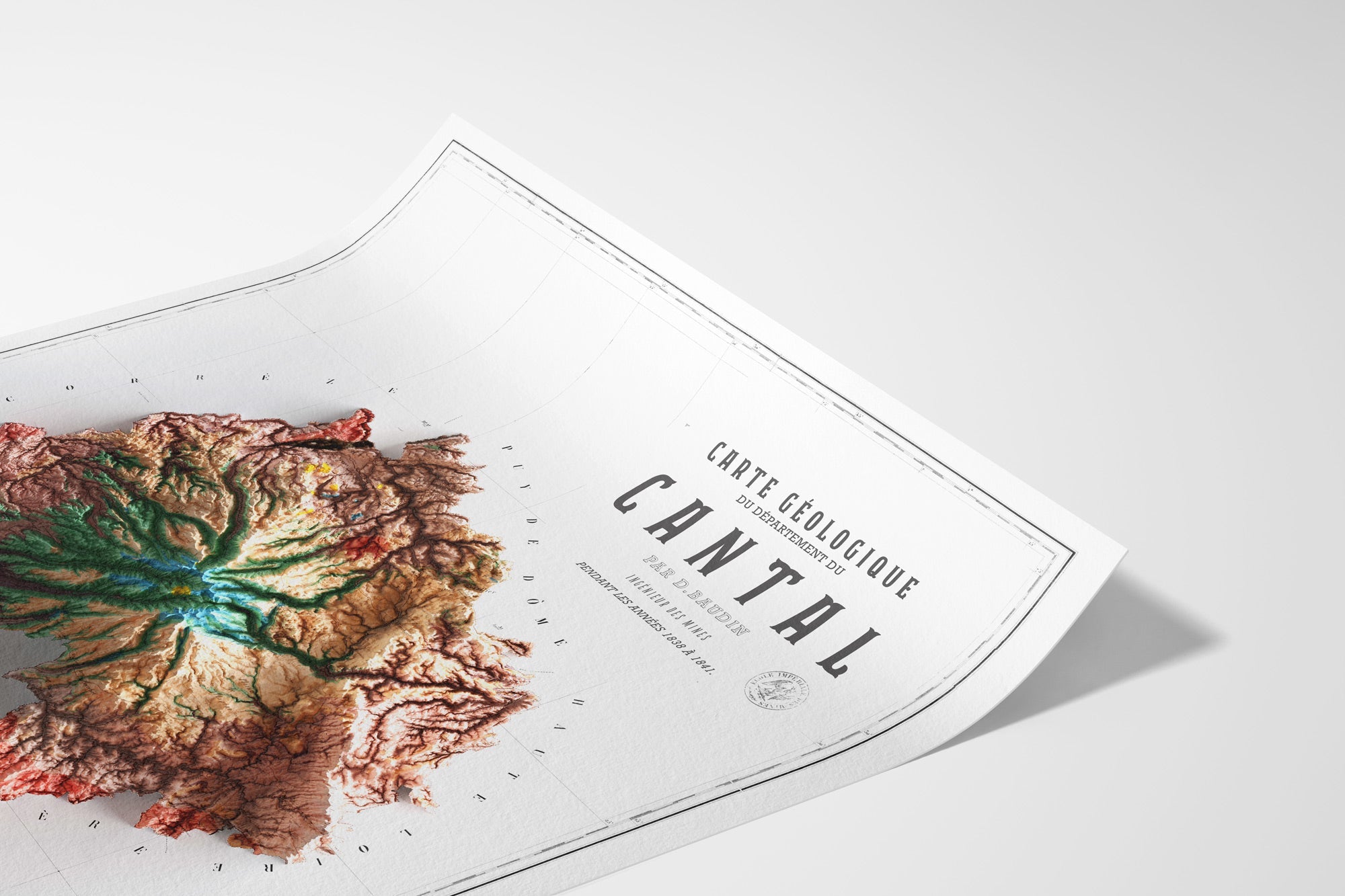 carte géologique du cantal