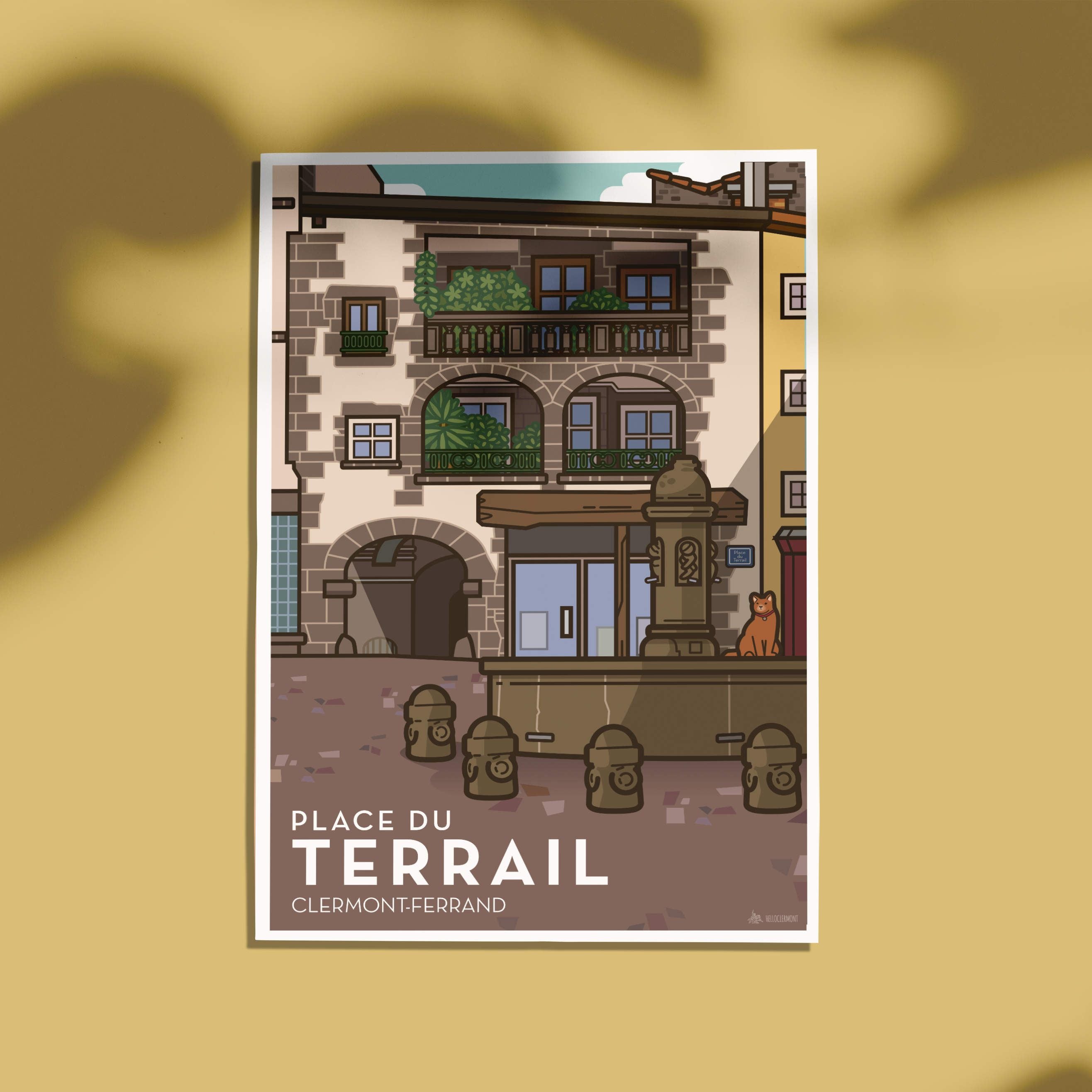 Carte Place du Terrail Clermont-Ferrand