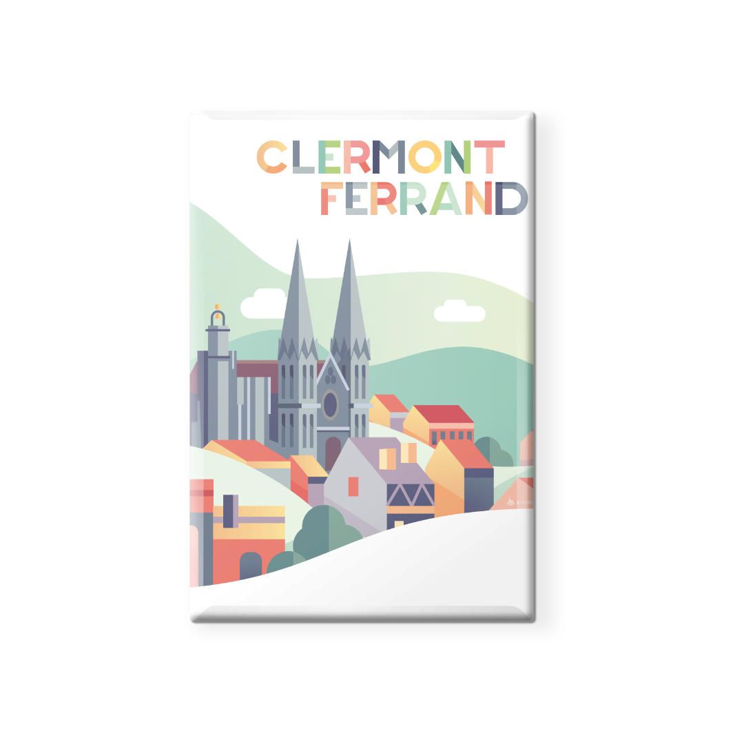 Magnet Cathédrale Pop Clermont-Ferrand