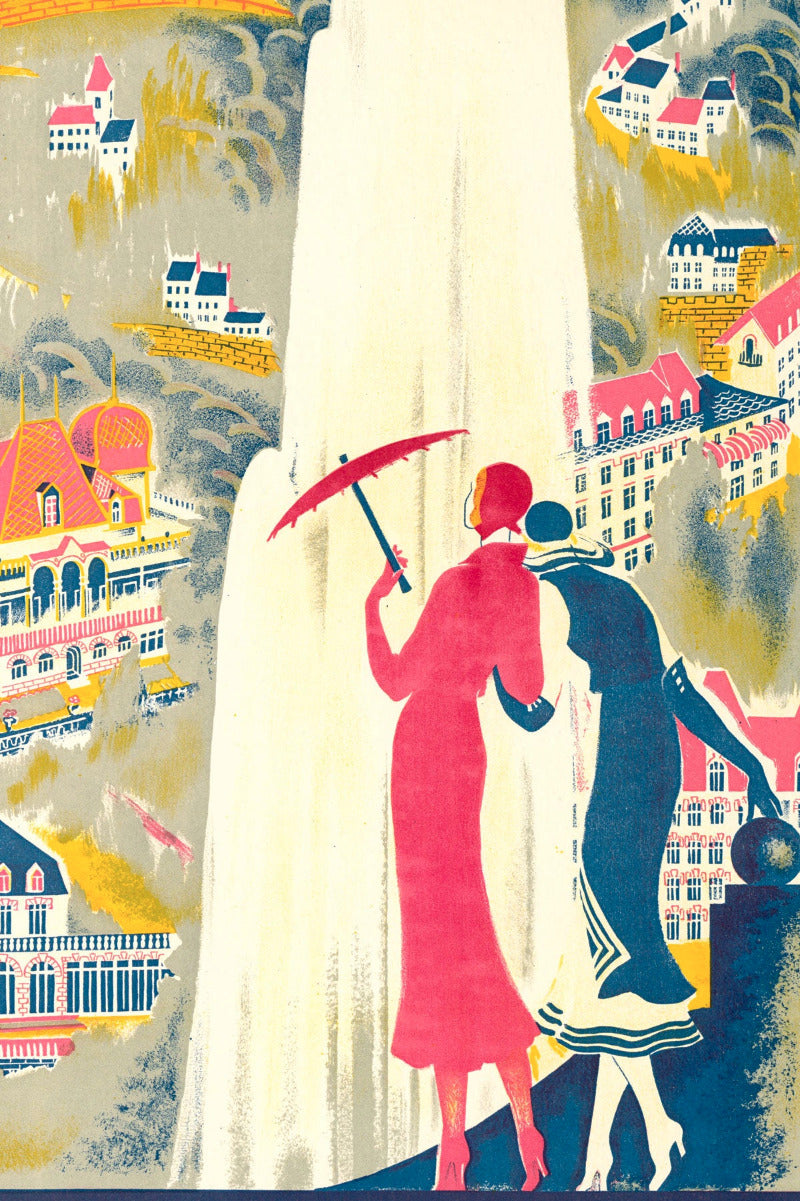 affiche thermes de st-nectaire en auvergne (détail)