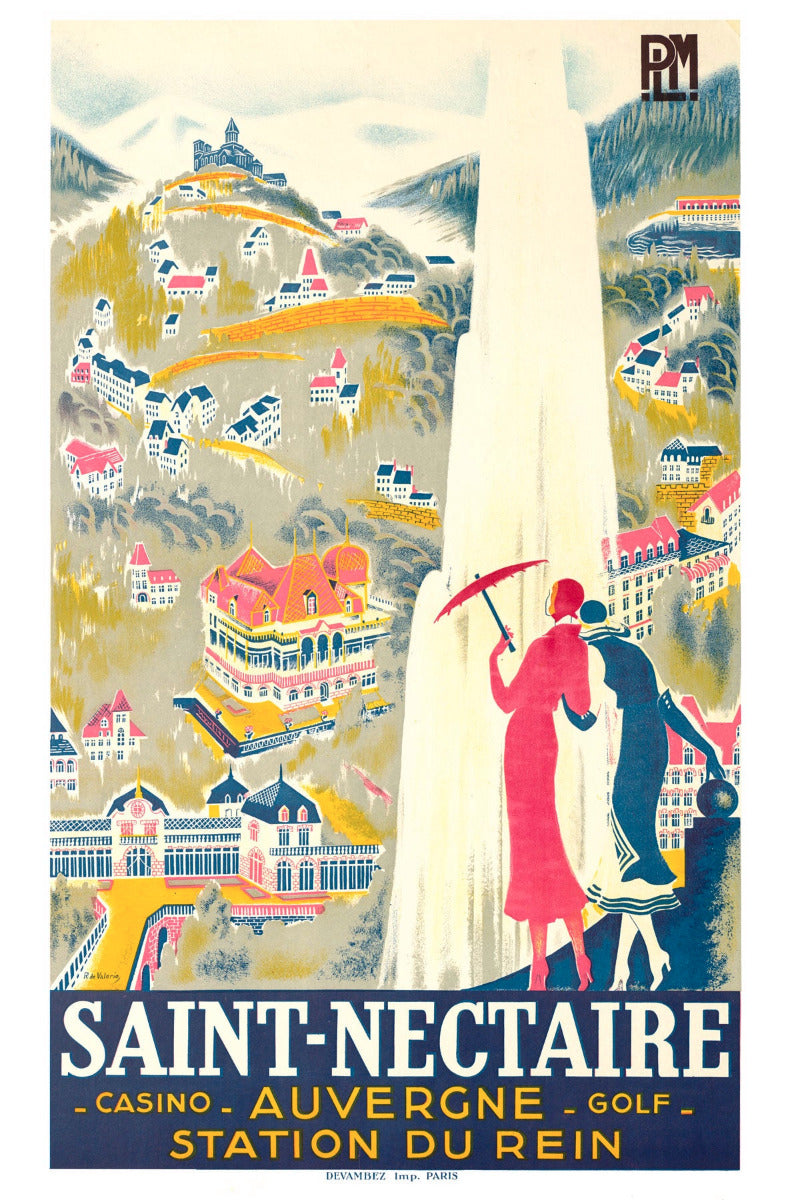 affiche thermes de st-nectaire en auvergne