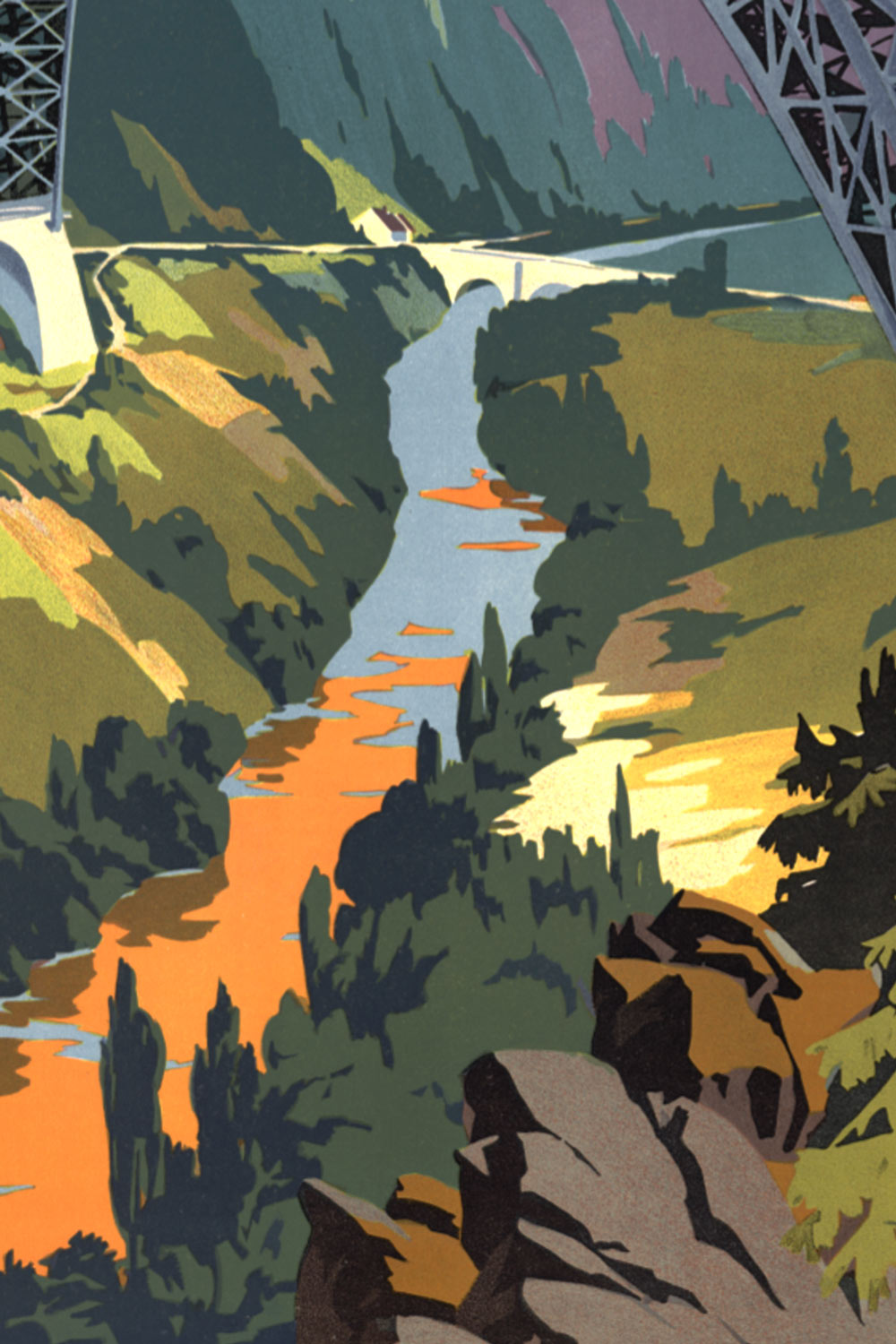 Affiche Viaduc de Garabit détail