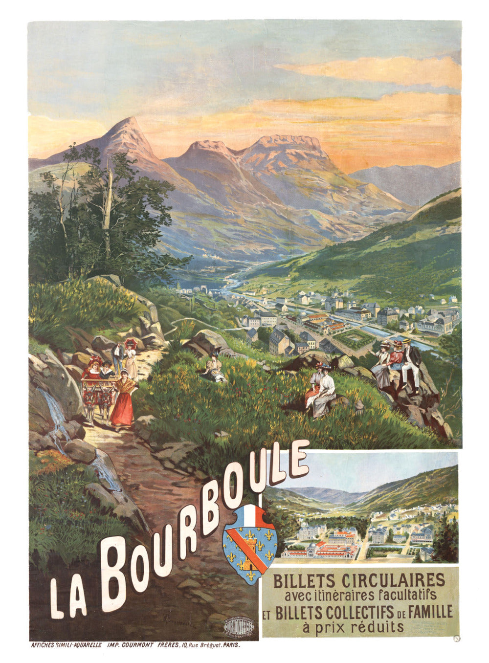 Affiche Tourisme La Bourboule