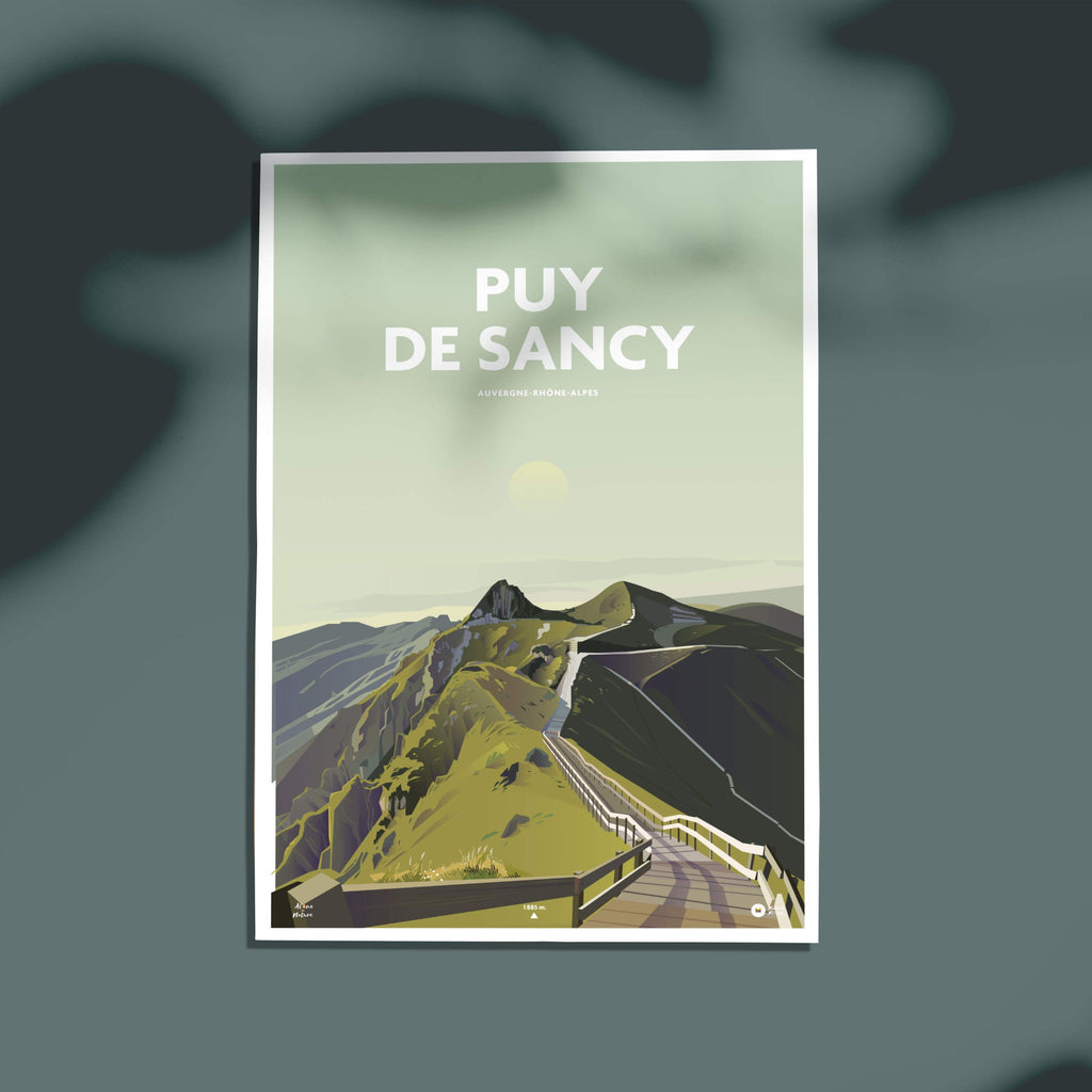 Carte postale illustrée Puy de Sancy