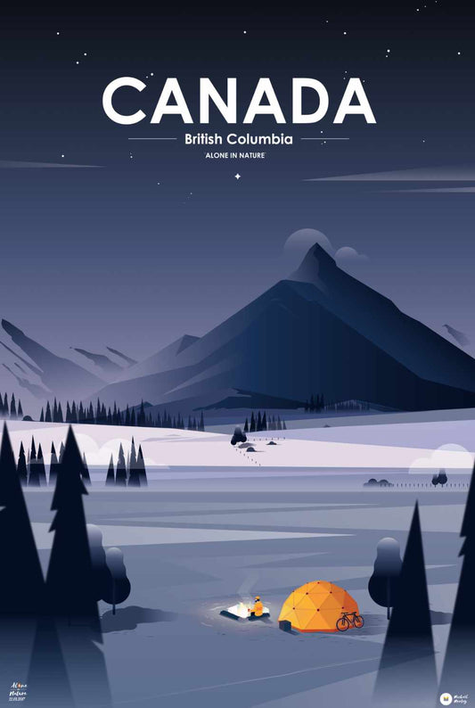 Affiche Nuit au Canada
