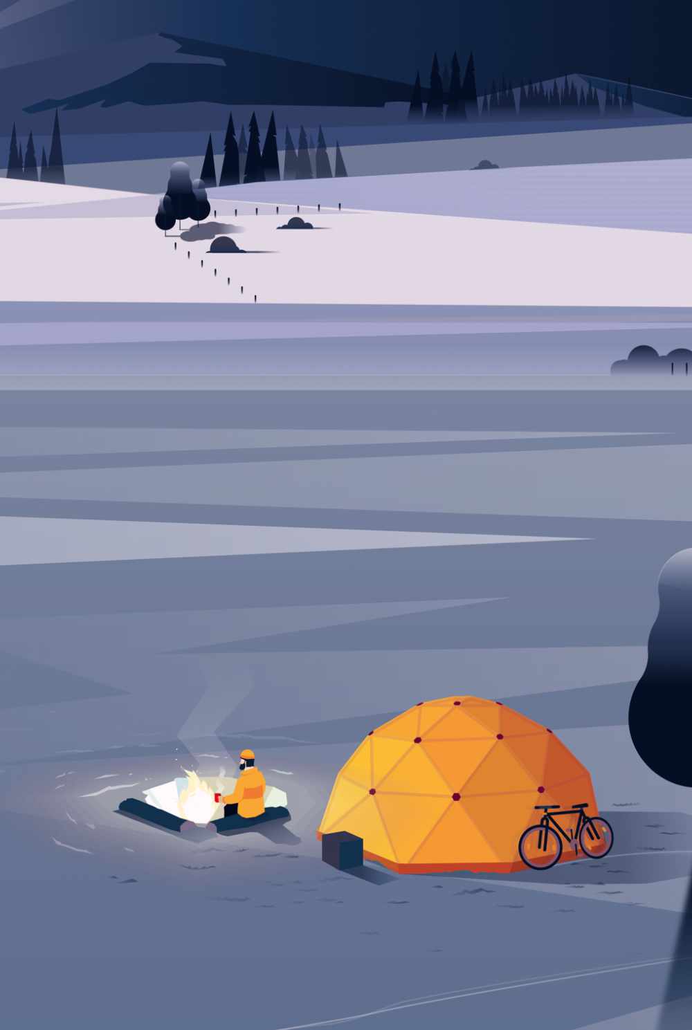 détail de l'affiche "Canada de nuit"