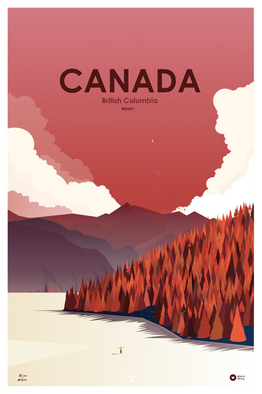 Affiche Canada Rouge