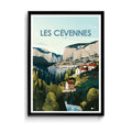 Affiche illustrée Cévennes