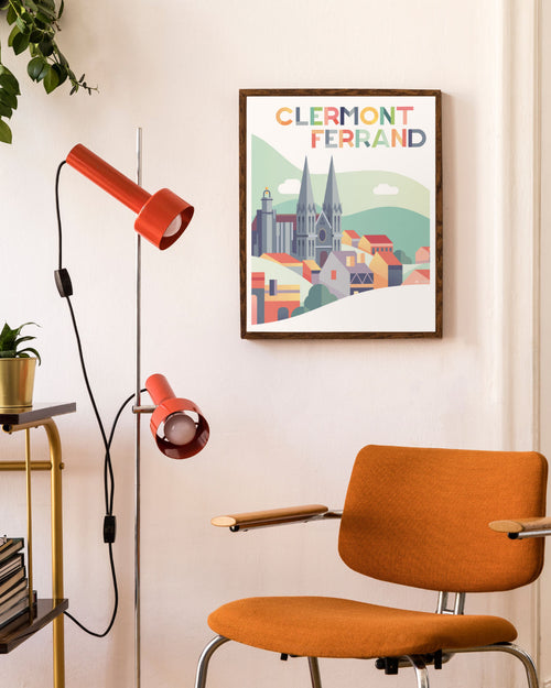 Affiche Cathédrale Clermont-Ferrand Pop 