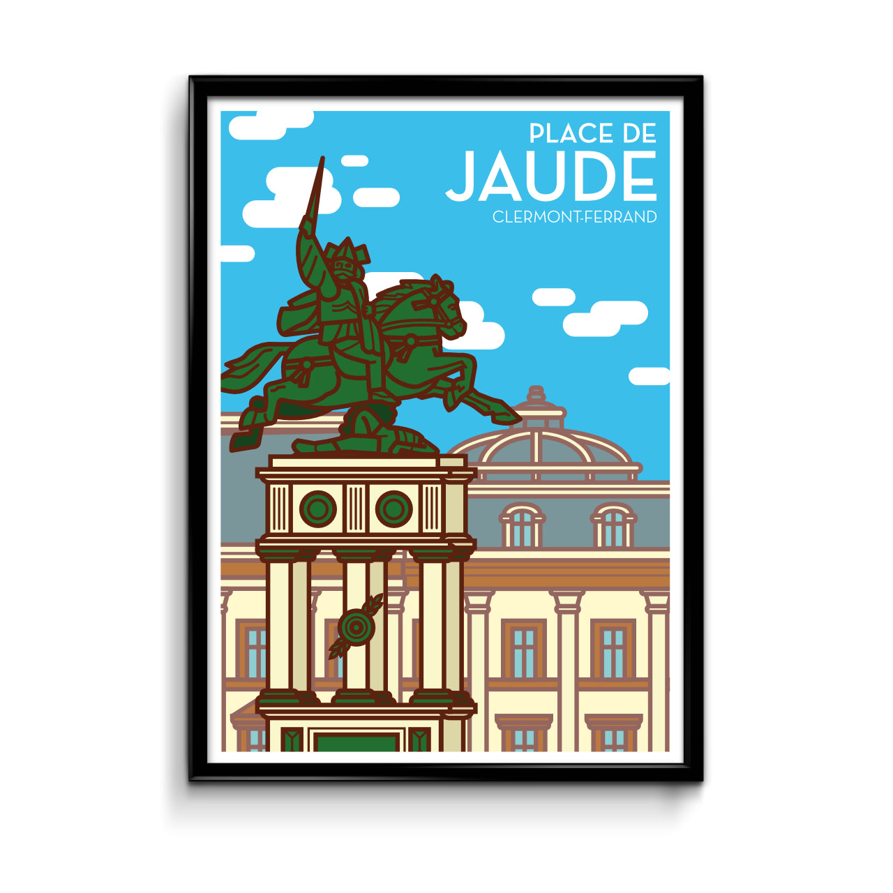 Affiche Place de Jaude Clermont-Ferrand