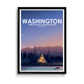 Affiche  illustrée Parc Naturel Gifford Pinchot Washington
