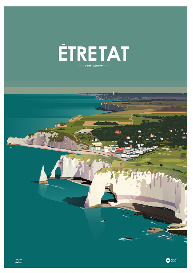 Affiche Falaises d’Étretat