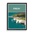 affiche falaises d'étretat