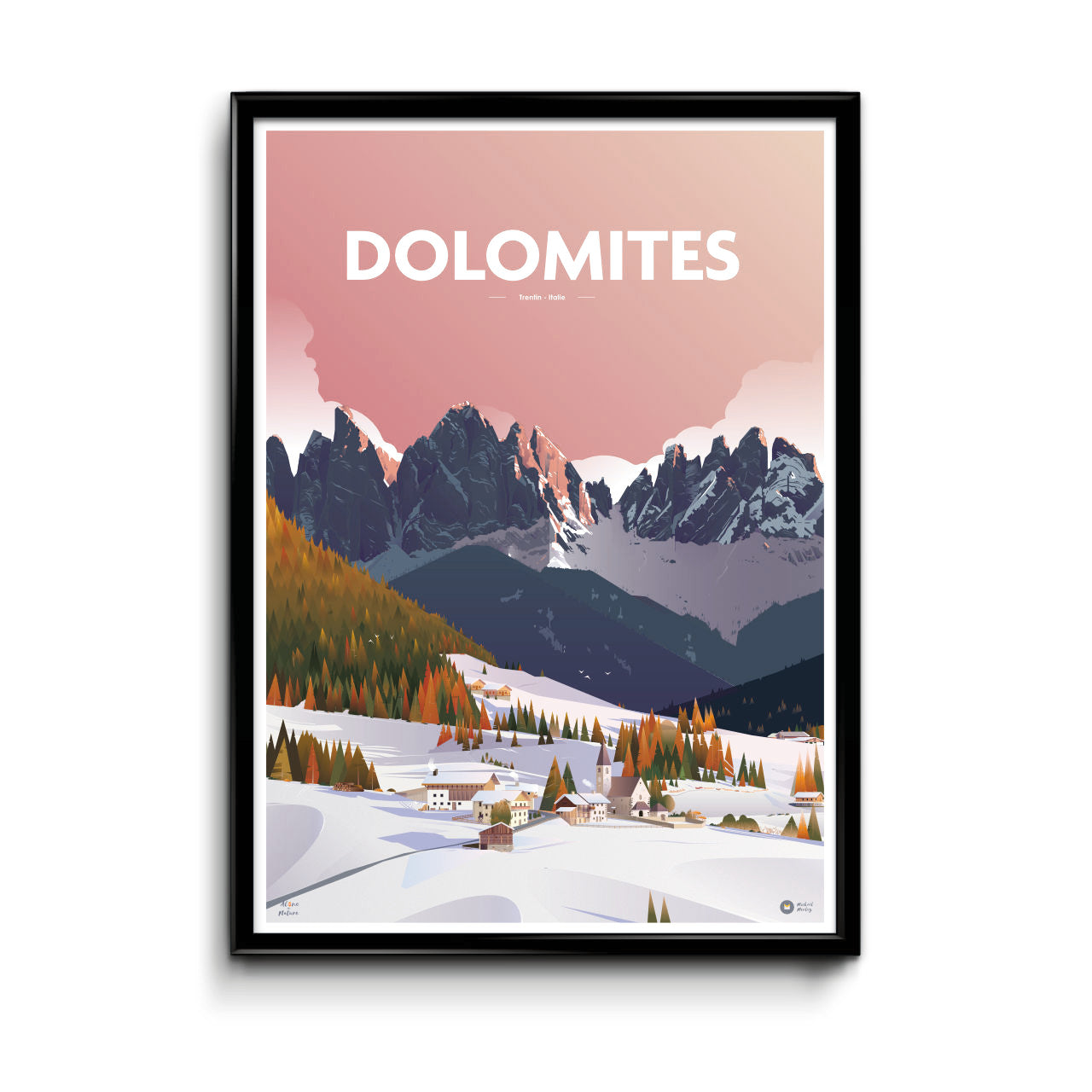 Affiche Les Dolomites