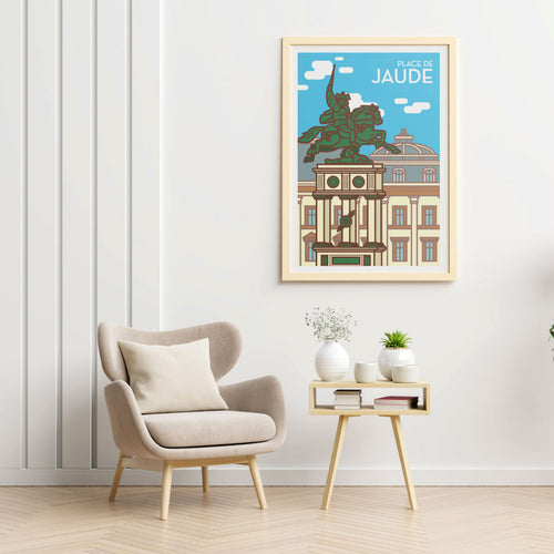 Affiche Place de Jaude Clermont-Ferrand