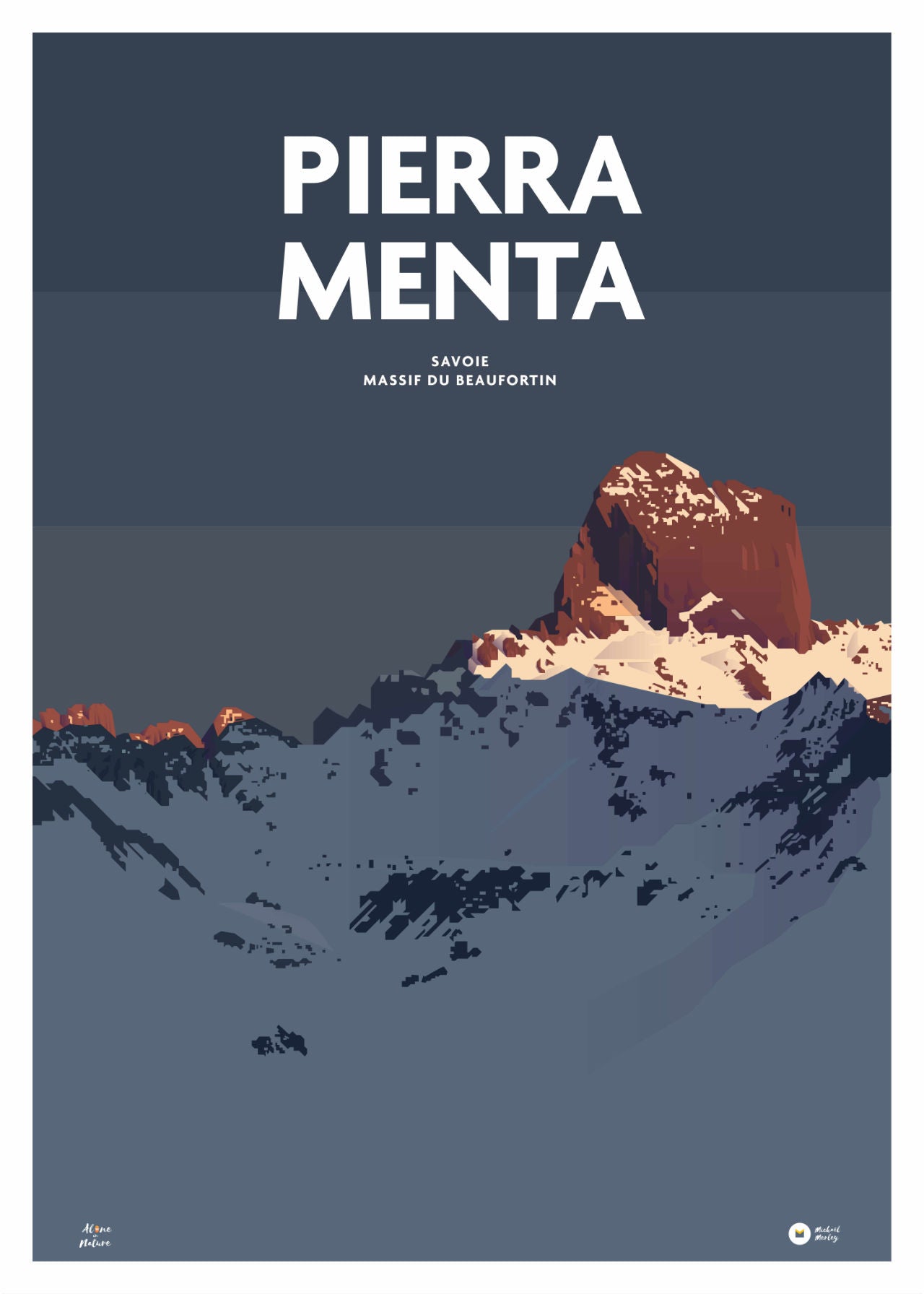 affiche massif beaufortin pierra menta