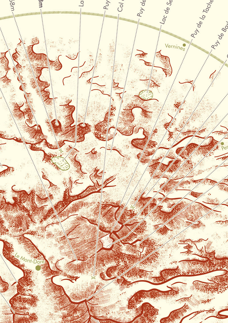 détail de l'illustration "Carte des monts du Sancy" par olivier martin