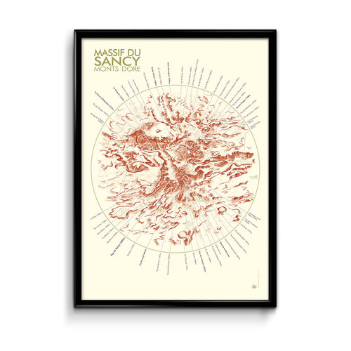 "Carte du Massif du Sancy et des Monts Dore" par Olivier Martin