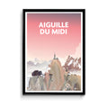 affiche illustrée "Aiguille du midi"