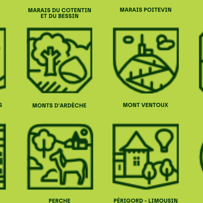 Affiche 78 Parcs Naturels de France, détail