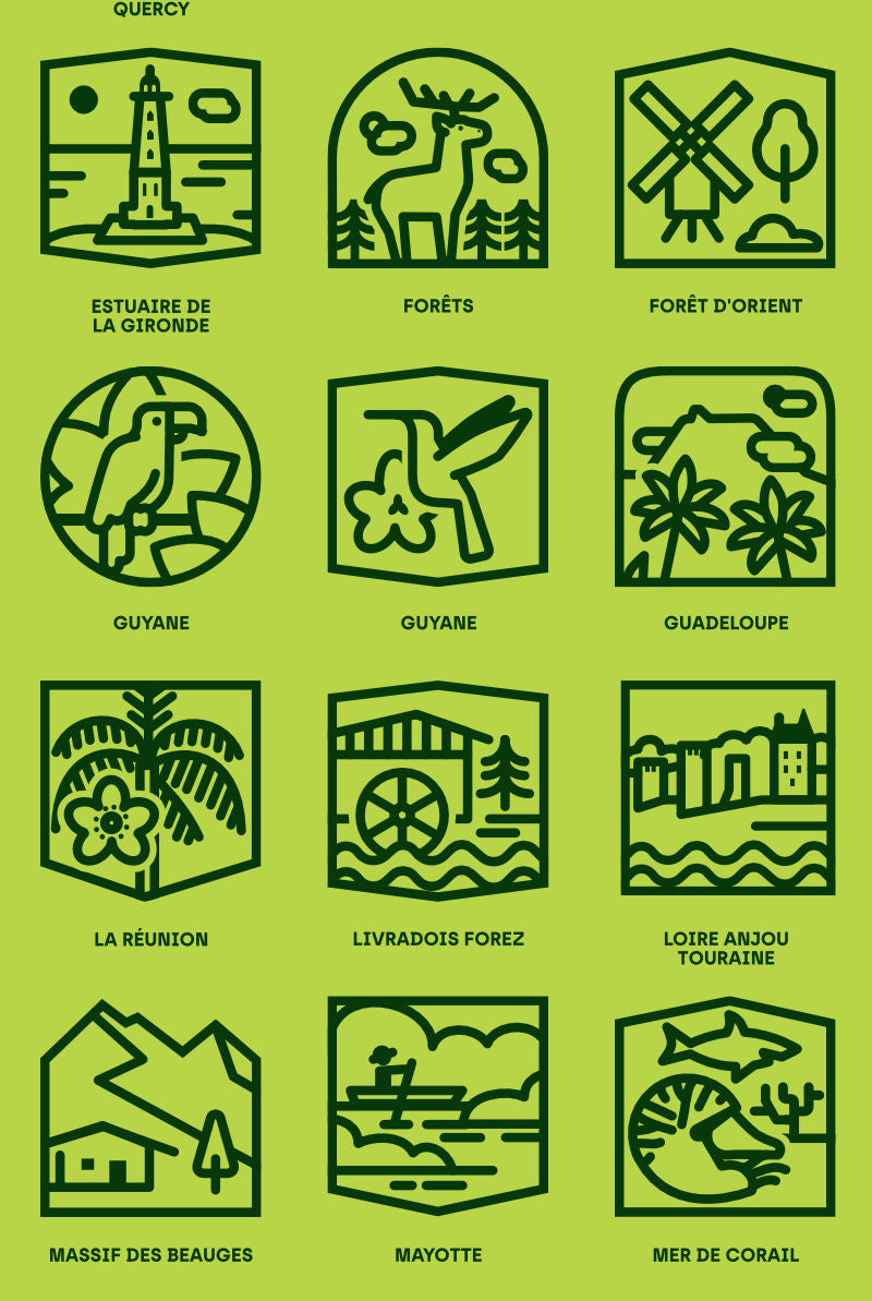 Affiche 78 Parcs Naturels de France