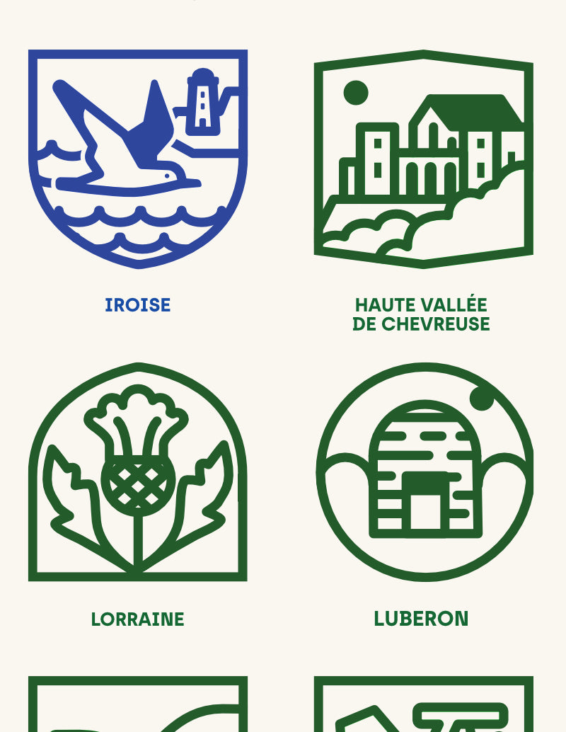 Affiche 78 Parcs Naturels de France Clair