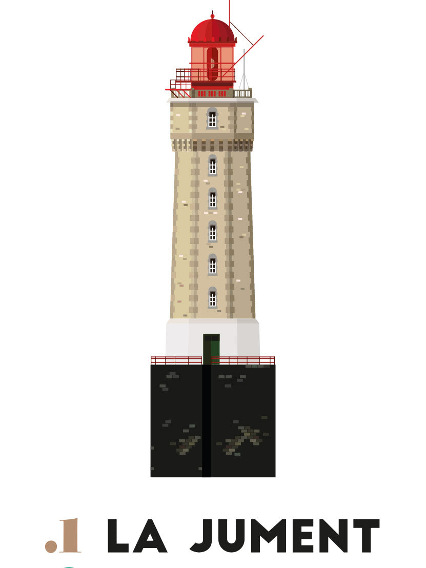 illustration du Phare de La Jument