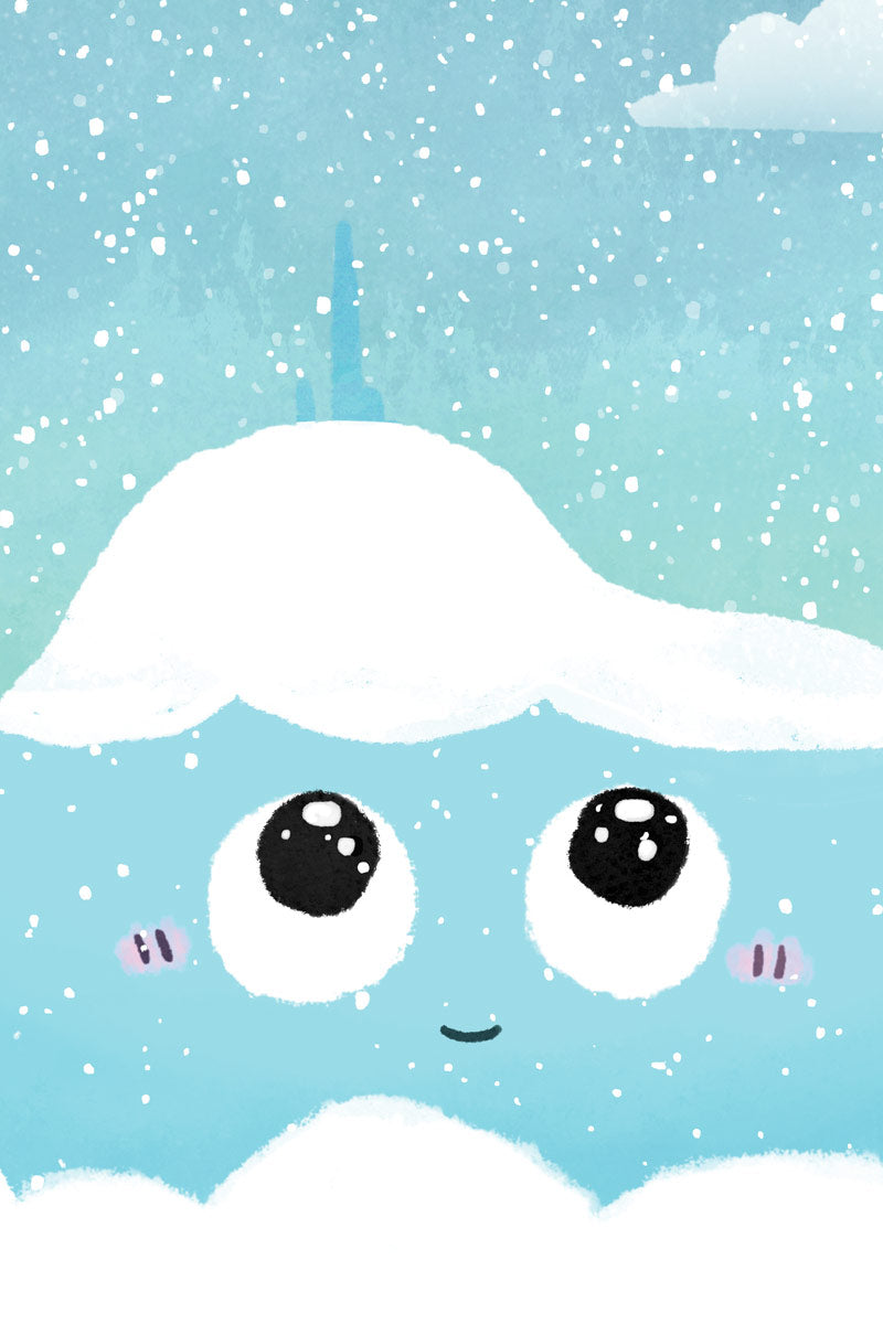 détail de l'affiche  "Puy de dôme sous la neige"