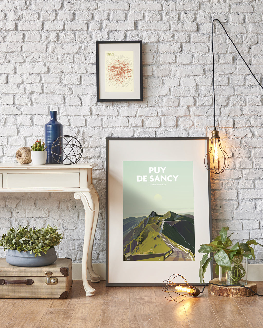 affiche puy du sancy encadrée