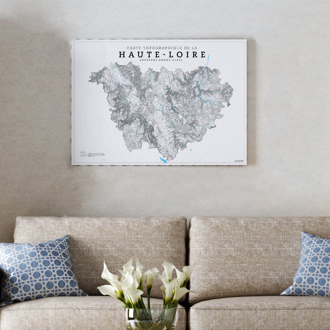 Carte Topographique de la Haute-Loire