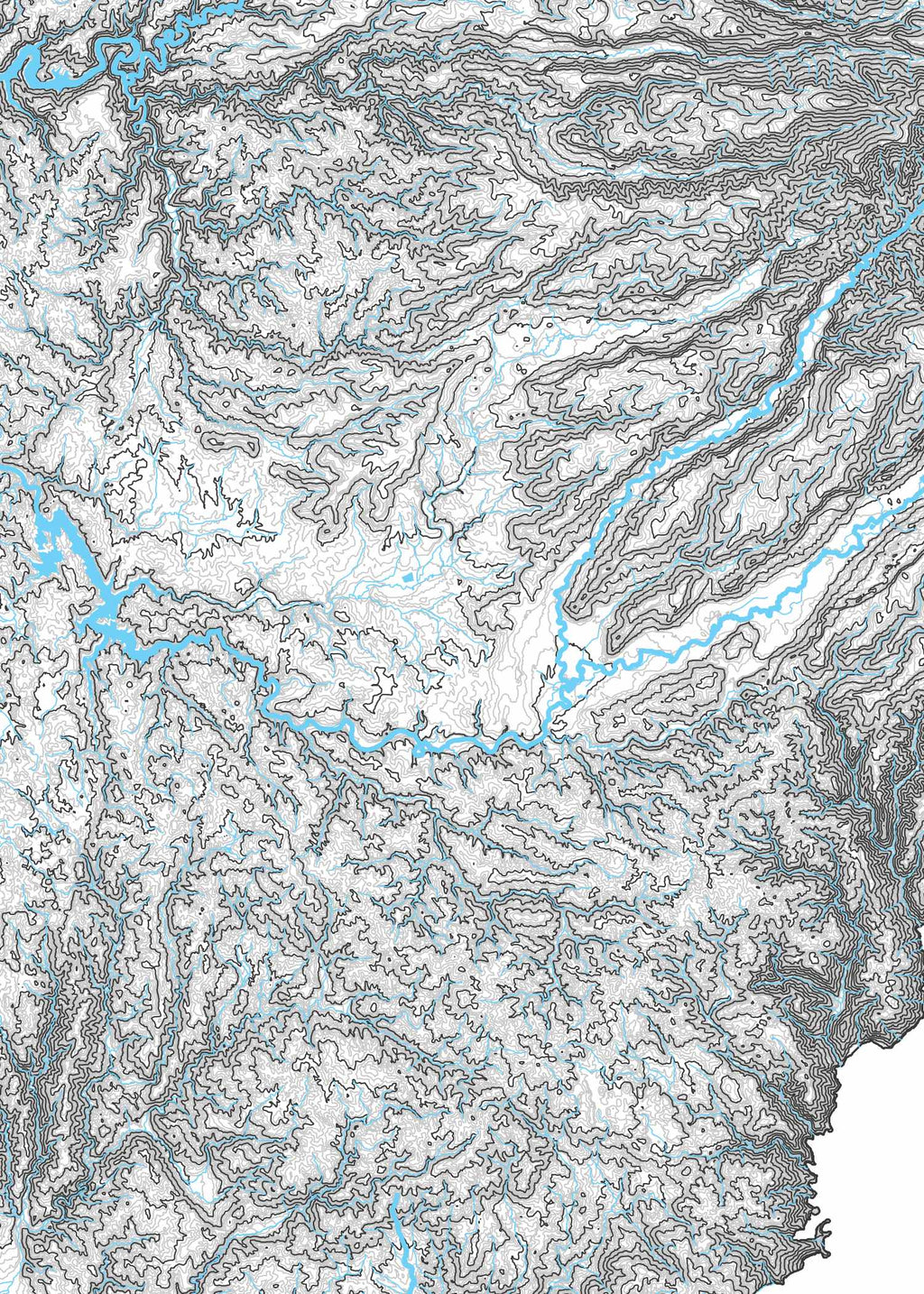 Carte Topographique du Cantal