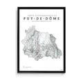 Carte Topographique du Puy-de-Dôme
