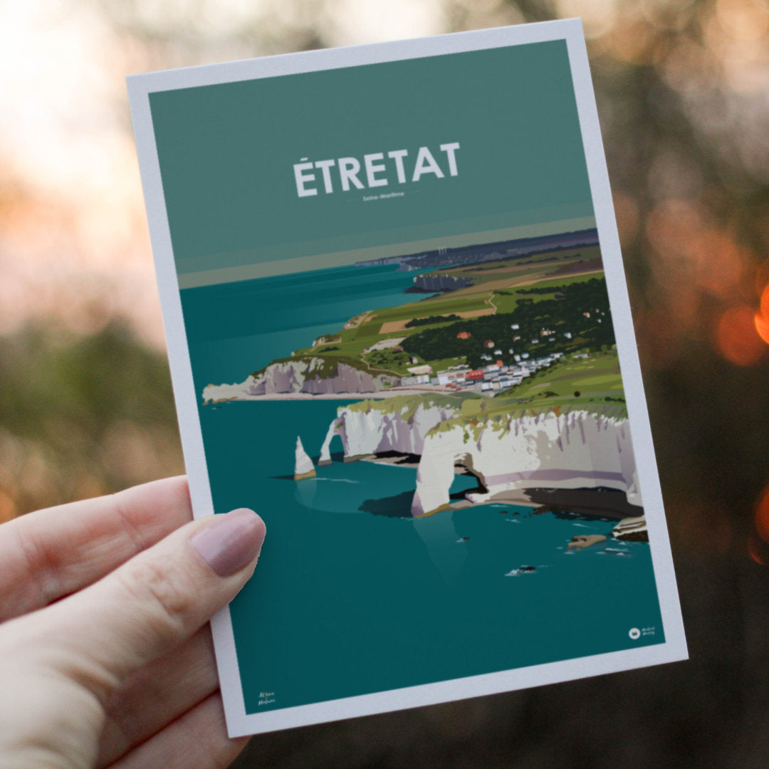 Carte postale Falaises d’Etretat