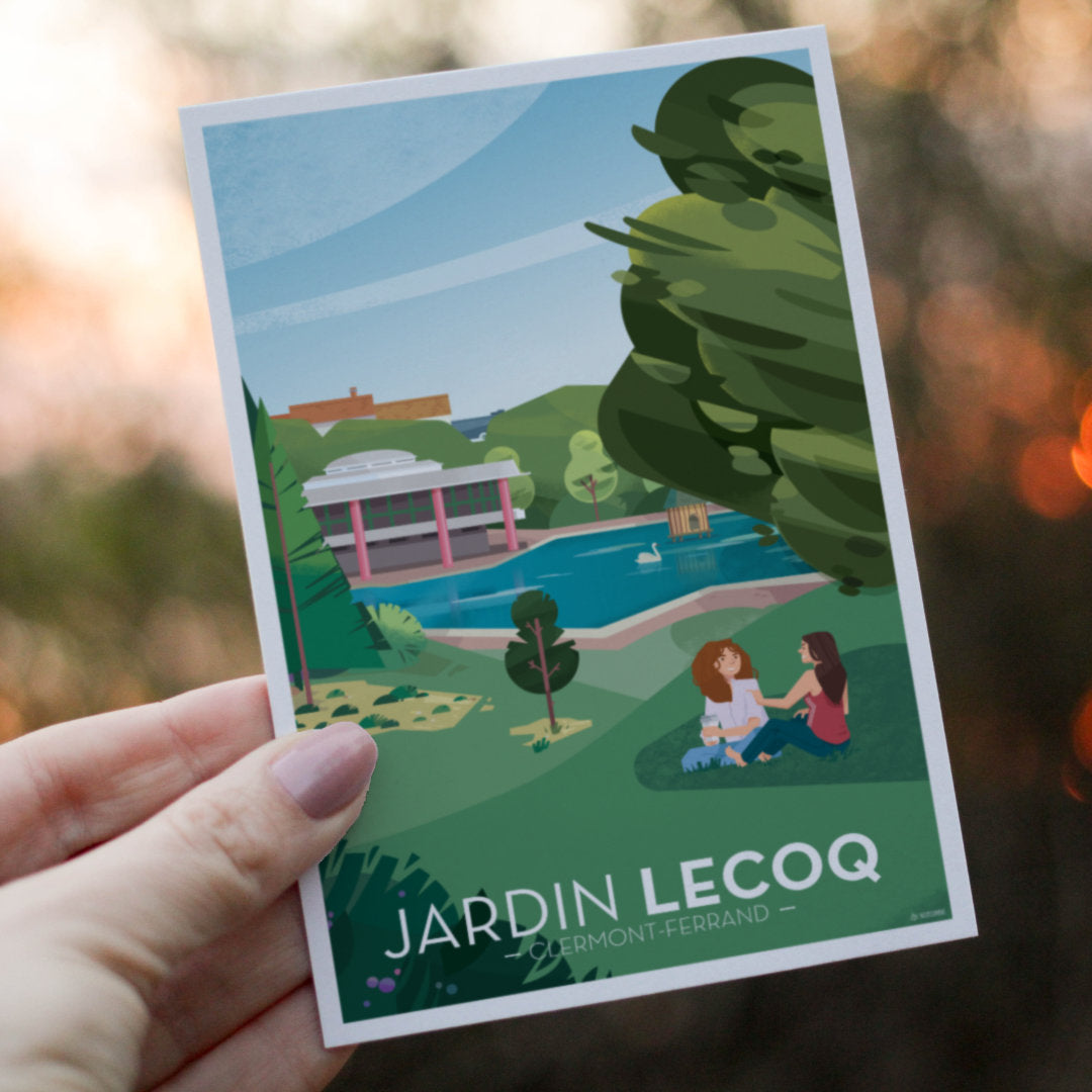 Carte Jardin Lecoq et lac