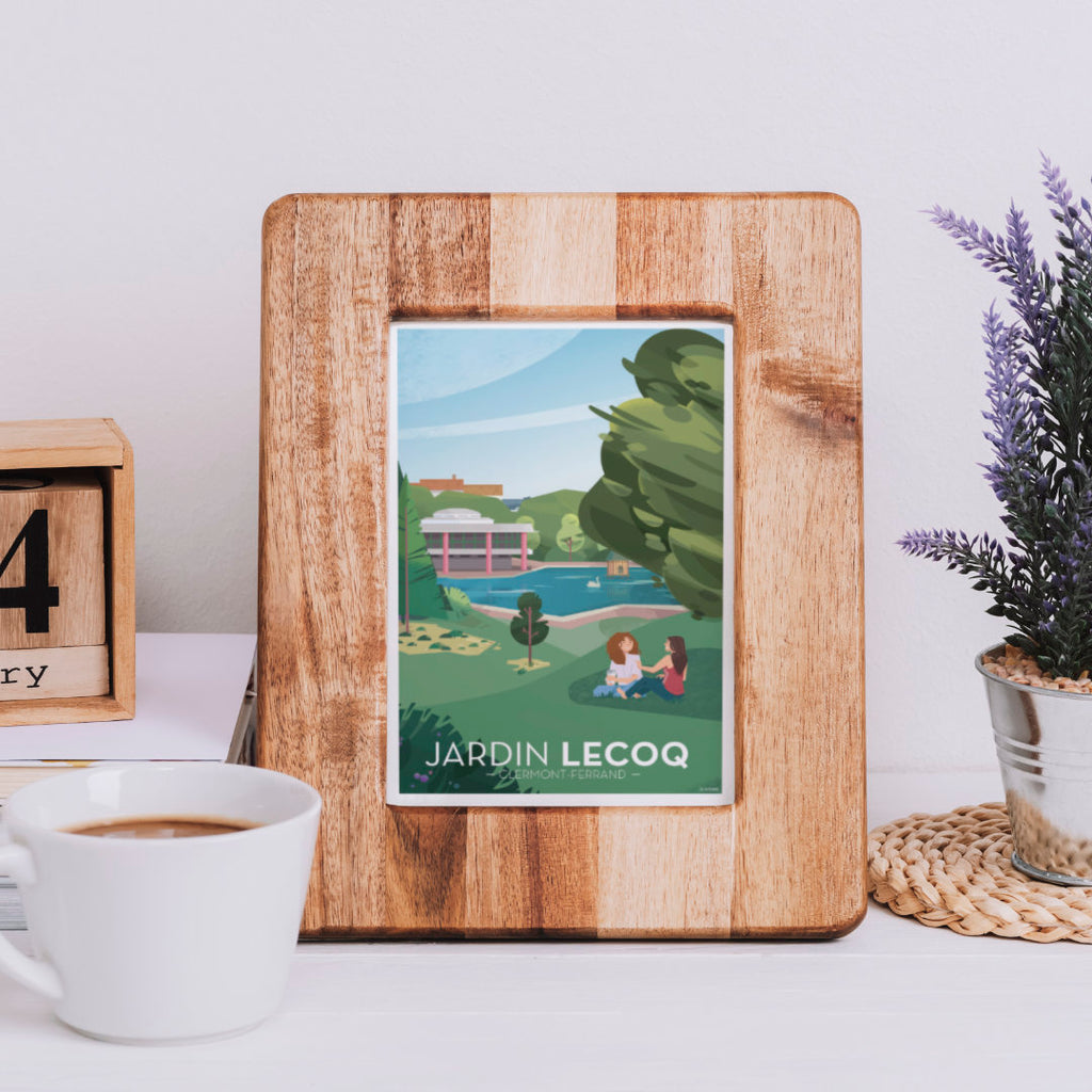 Carte Jardin Lecoq et lac