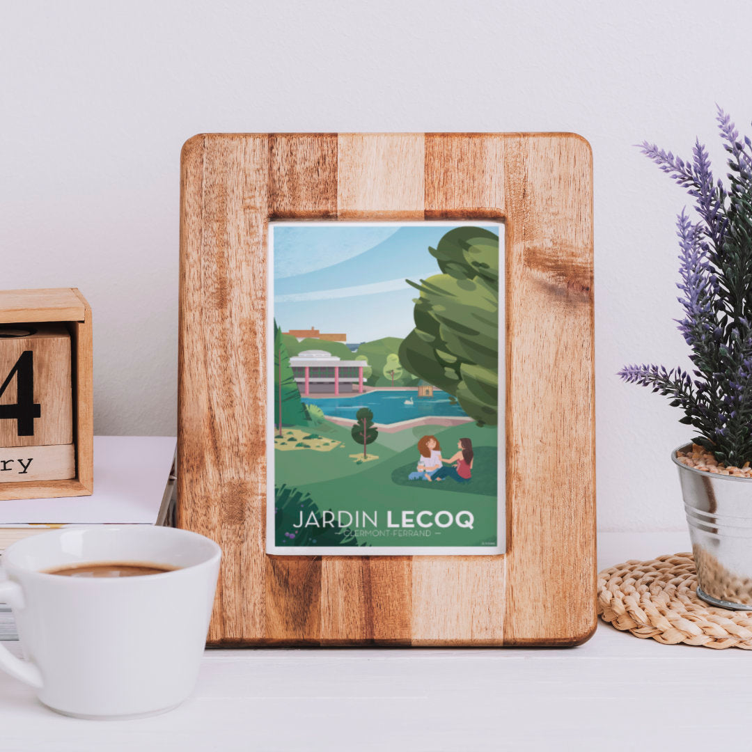 Carte Jardin Lecoq et lac