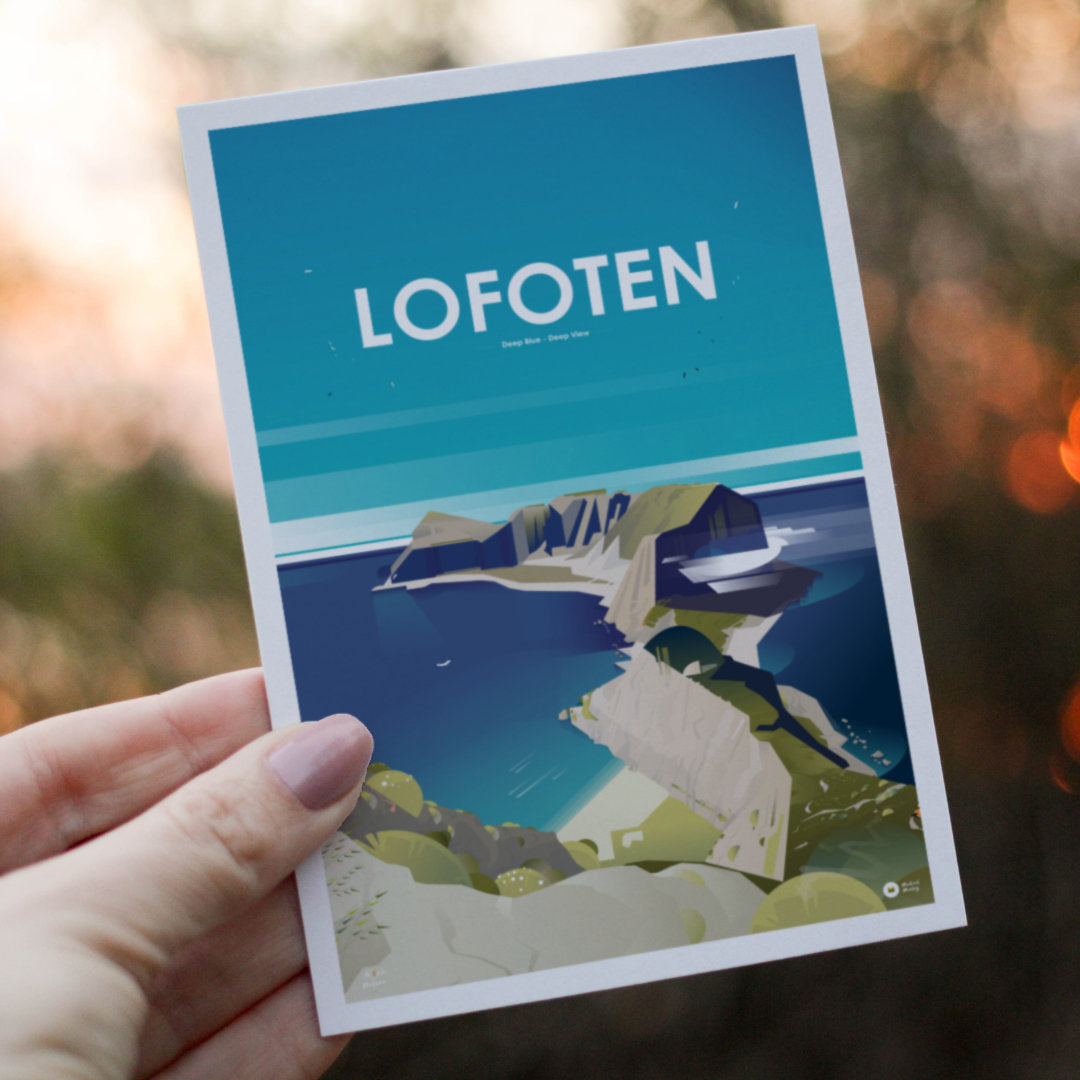 Carte postale Iles Lofoten en Norvège