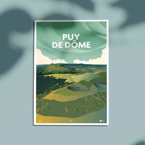 carte postale du puy de dôme