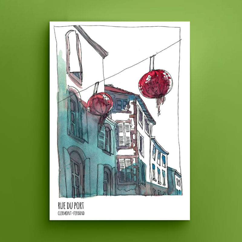 Carte postale Rue du Port Clermont-Ferrand