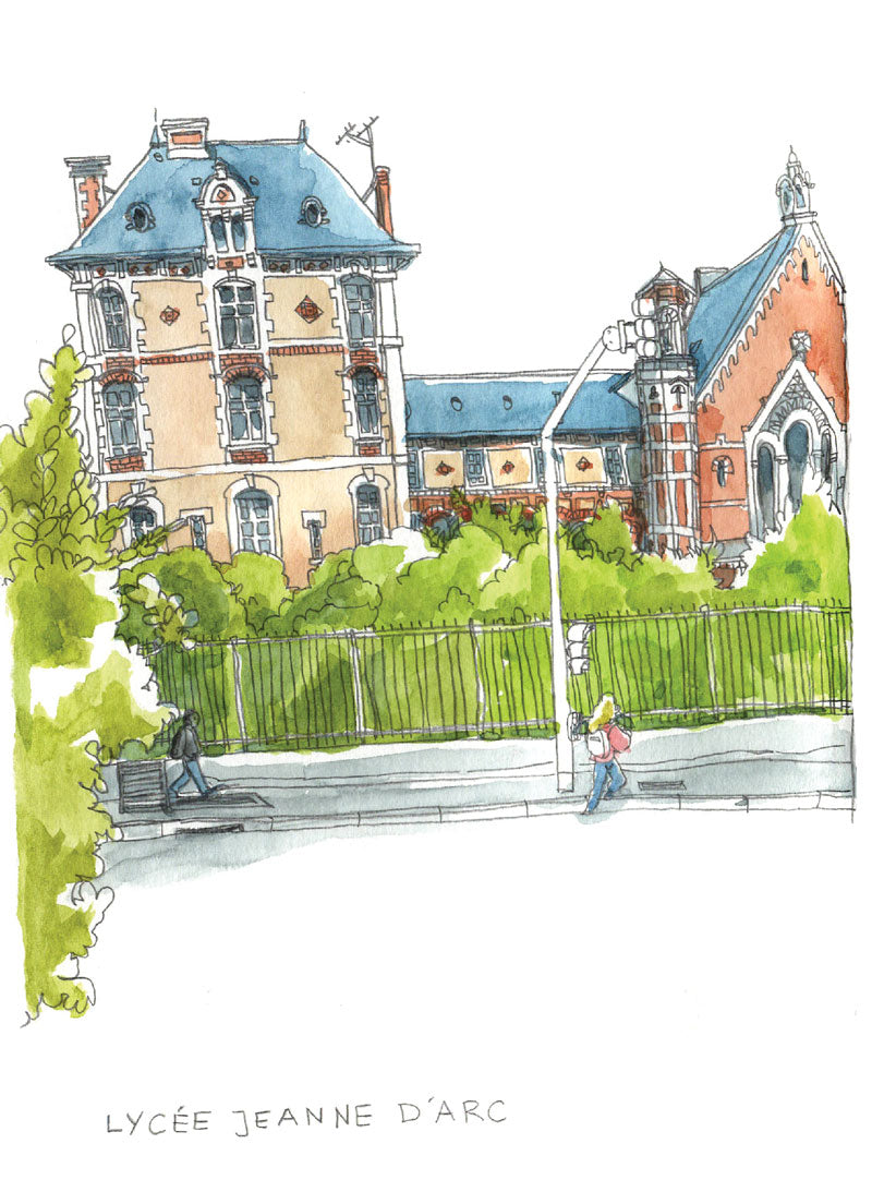 Carte postale Lycée Jeanne d'Arc Clermont-Ferrand