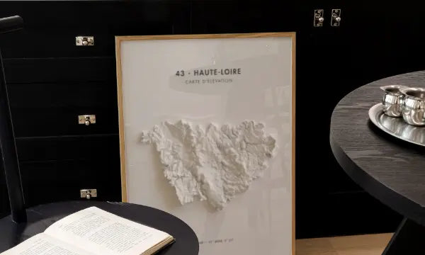carte de la haute-loire encadrée