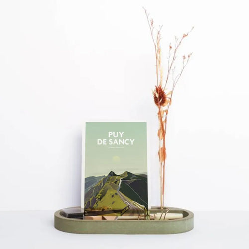 Porte-plume avec porte-cartes et soliflore